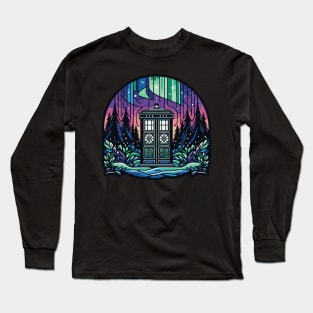 Holiday magic with TARDIS Long Sleeve T-Shirt